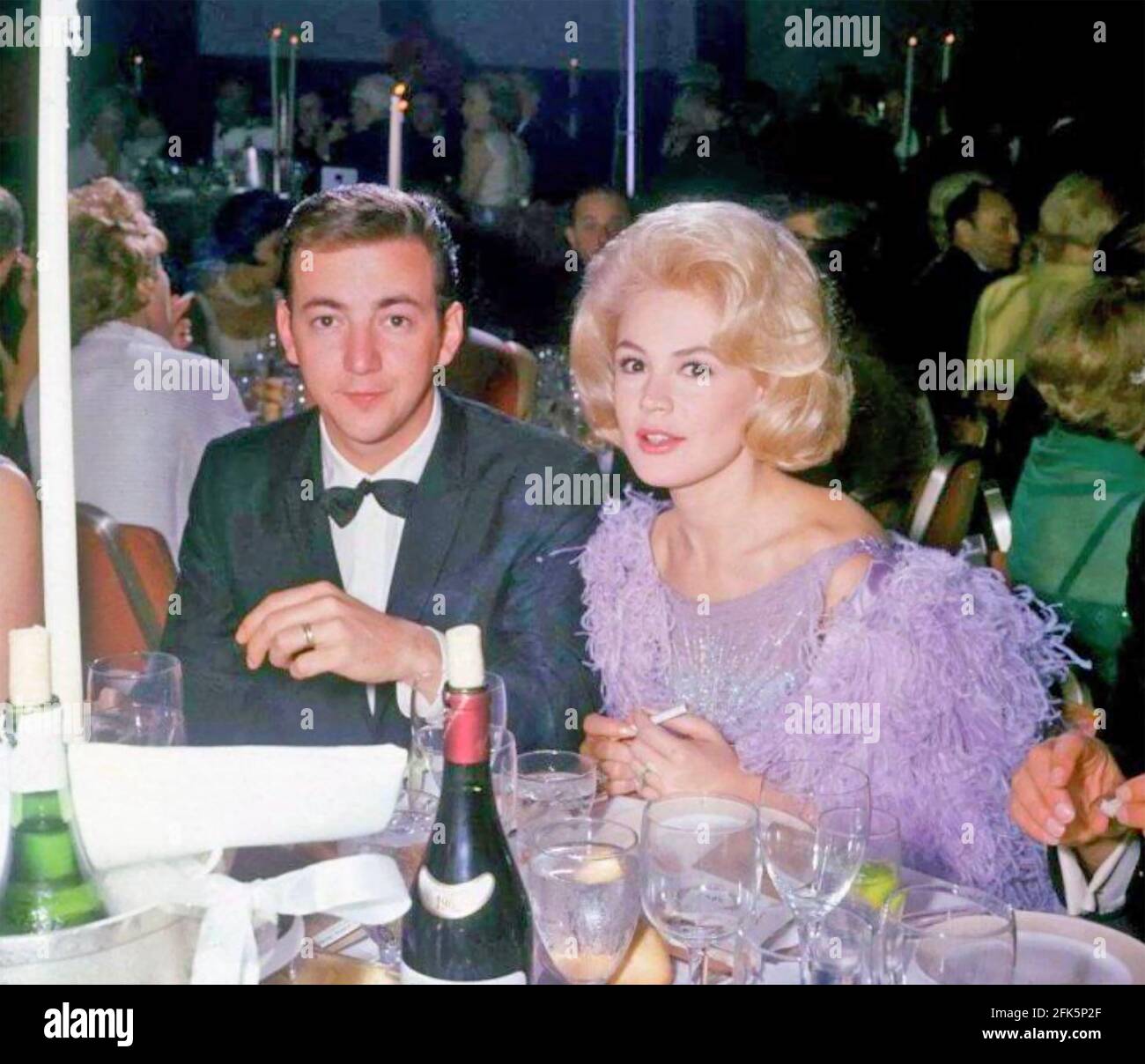 SANDRA DEE actrice américaine de film avec Bobby Darin vers 1961 Banque D'Images