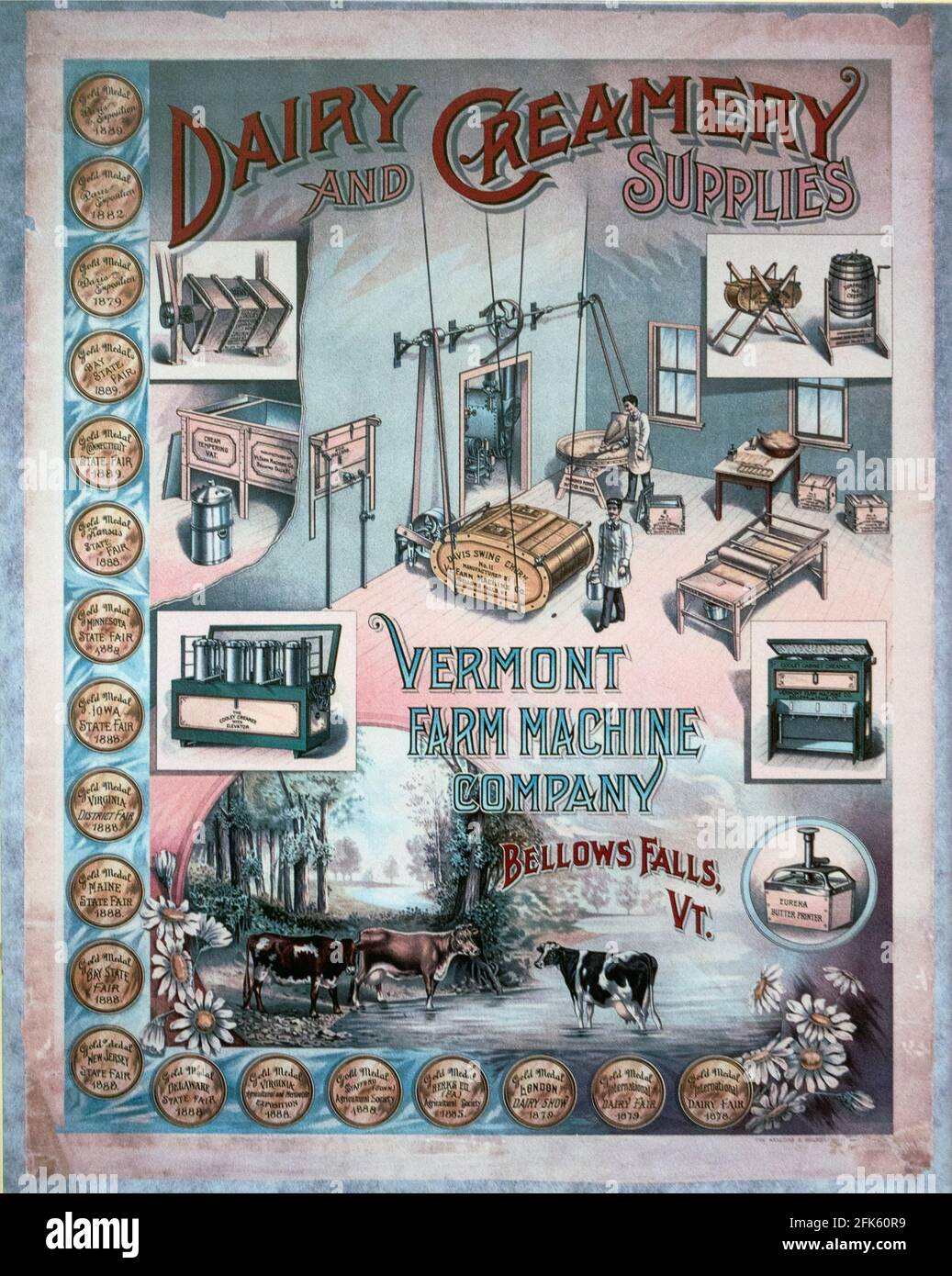 Musée de la Société historique du Vermont à Montpelier VT Banque D'Images