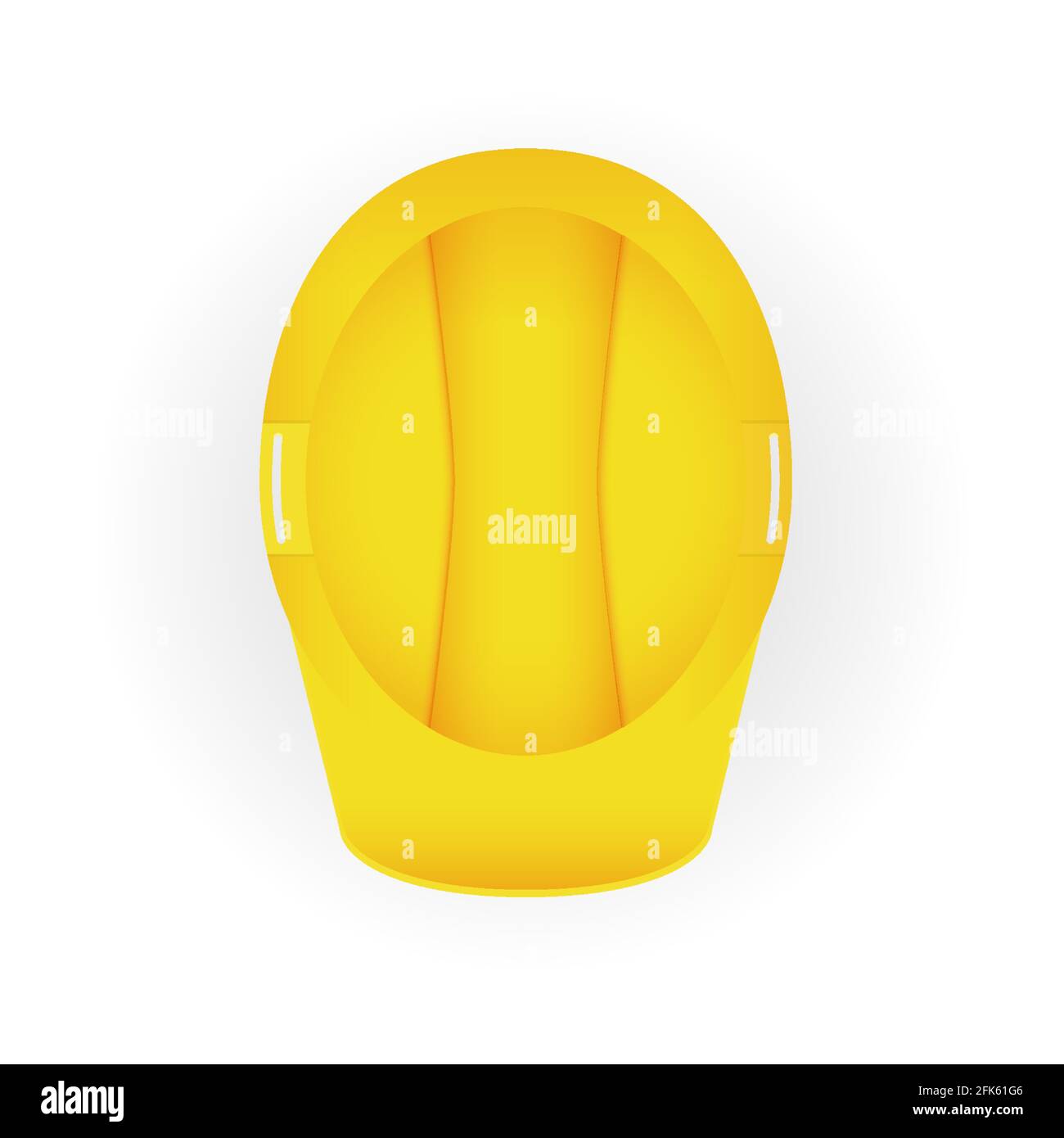 Casque de sécurité jaune. Illustration vectorielle EPS10 Illustration de Vecteur