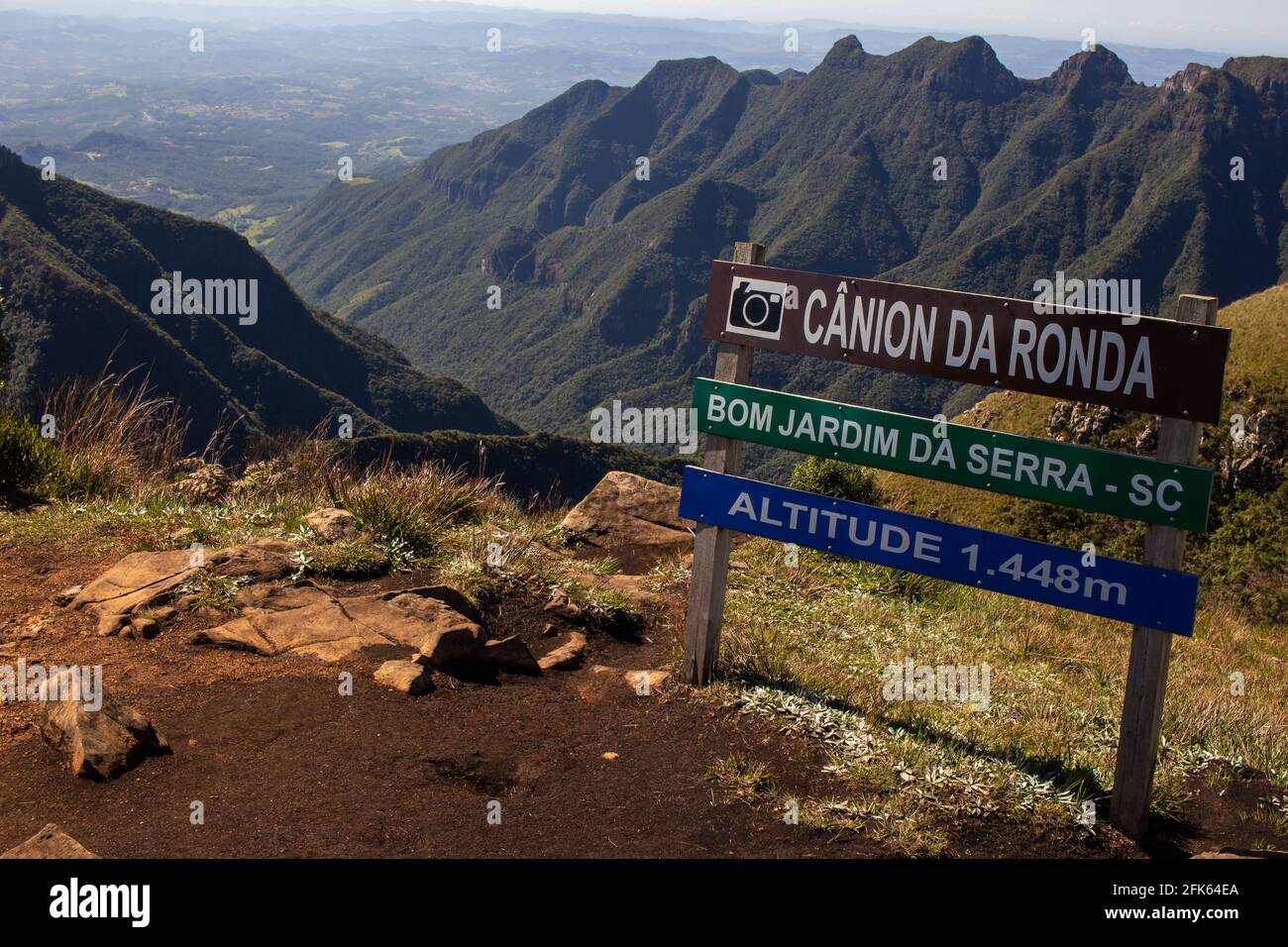 Ronda Canyon point de vue dans BOM Jardim da Serra, État de Santa Catarina, Brésil. Banque D'Images