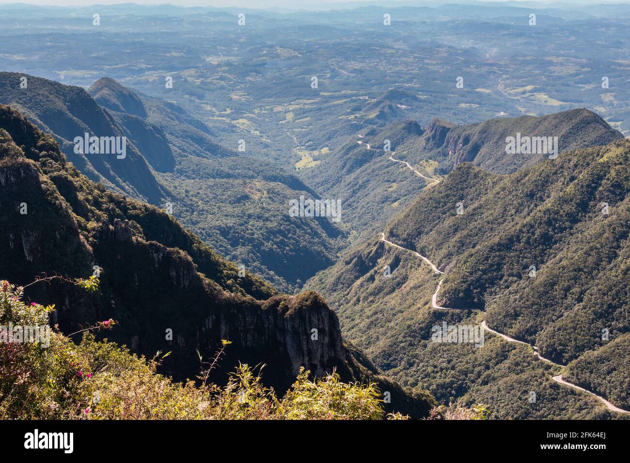 Point de vue de Rio do Rastro à Santa Catarina, Brésil Banque D'Images
