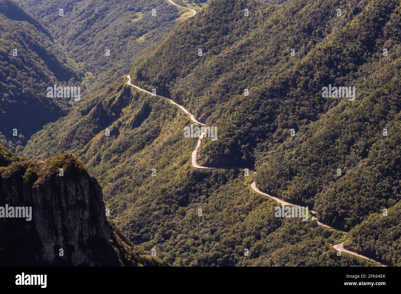 Point de vue de Rio do Rastro à Santa Catarina, Brésil Banque D'Images