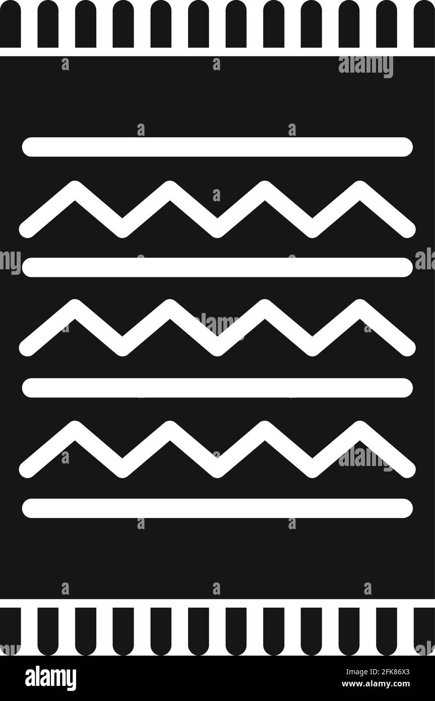 Icône de moquette propre, style simple Illustration de Vecteur