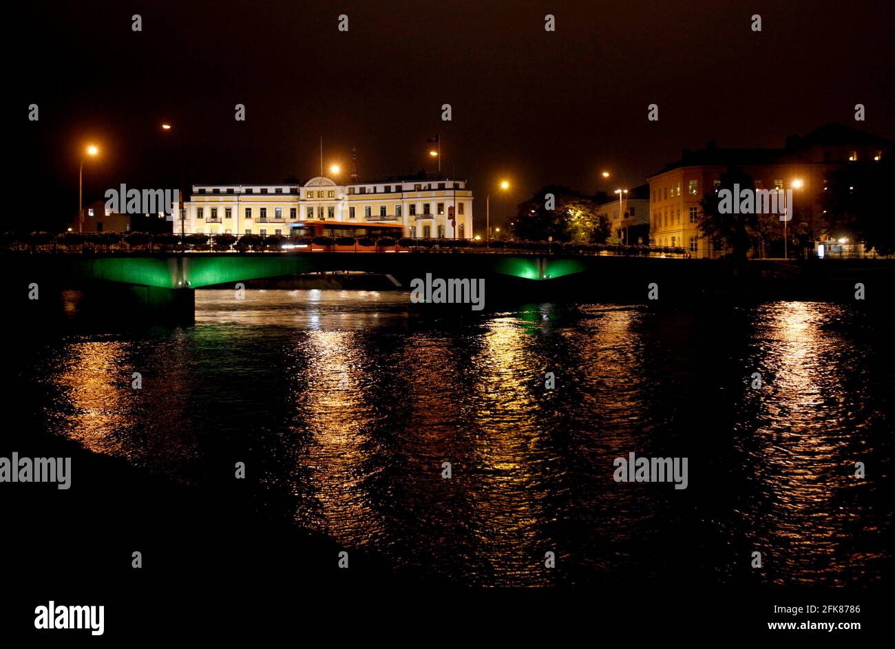 L'hôtel de ville (Stadshotellet) dans la ville de Karlstad, à côté de Klarälven, 'la rivière claire', Suède. Banque D'Images