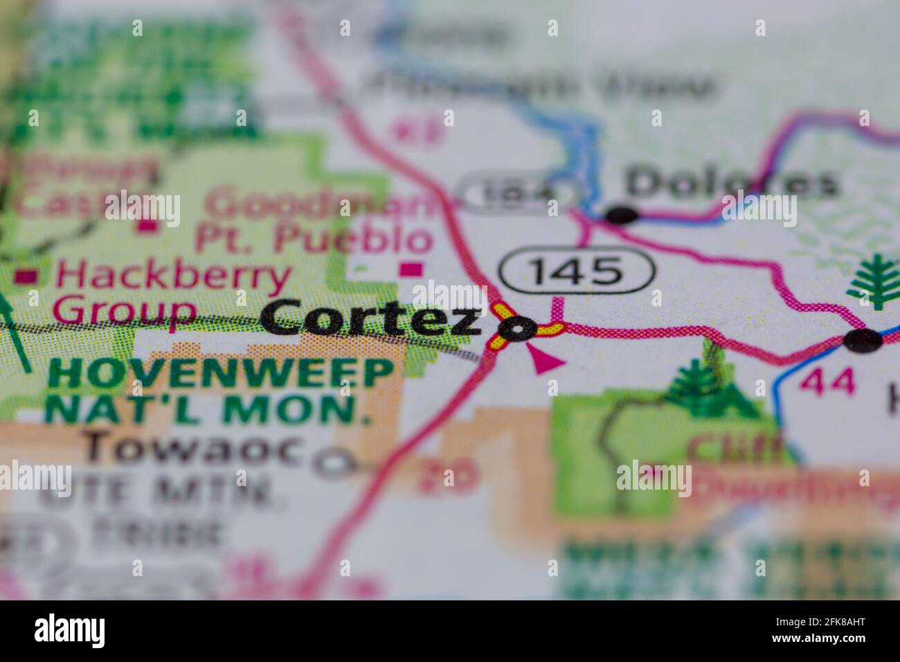 Carte du colorado cortez Banque de photographies et d’images à haute