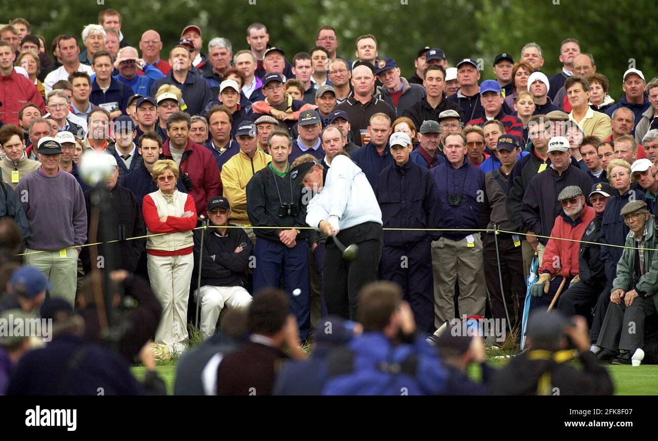 Colin Montgomerie Golfer - juillet 2001 en action pendant les championnats de golf ouverts au Royal Lytham & St Annes Golf course. Banque D'Images