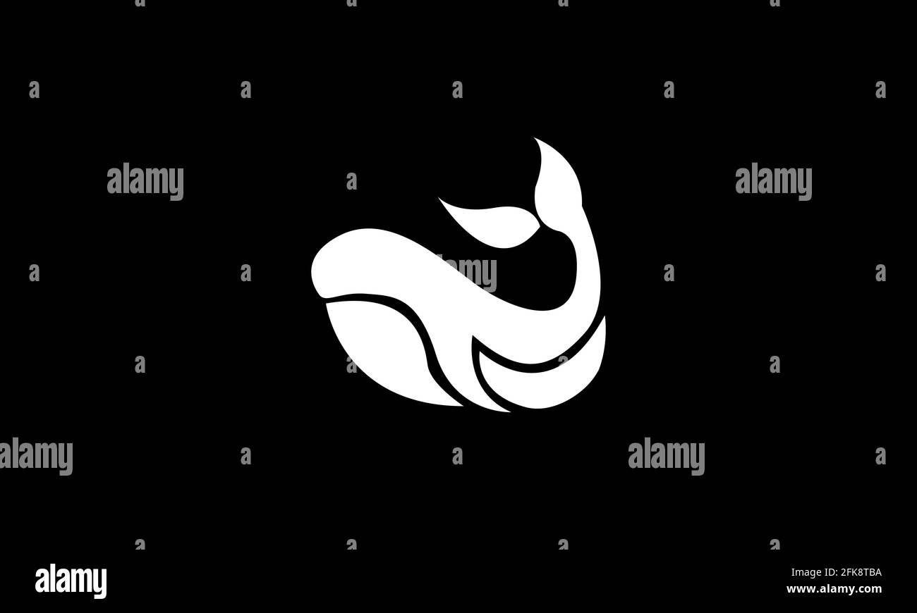 forme moderne poisson mammifère orque logo symbole vecteur icône illustration graphique de conception Illustration de Vecteur