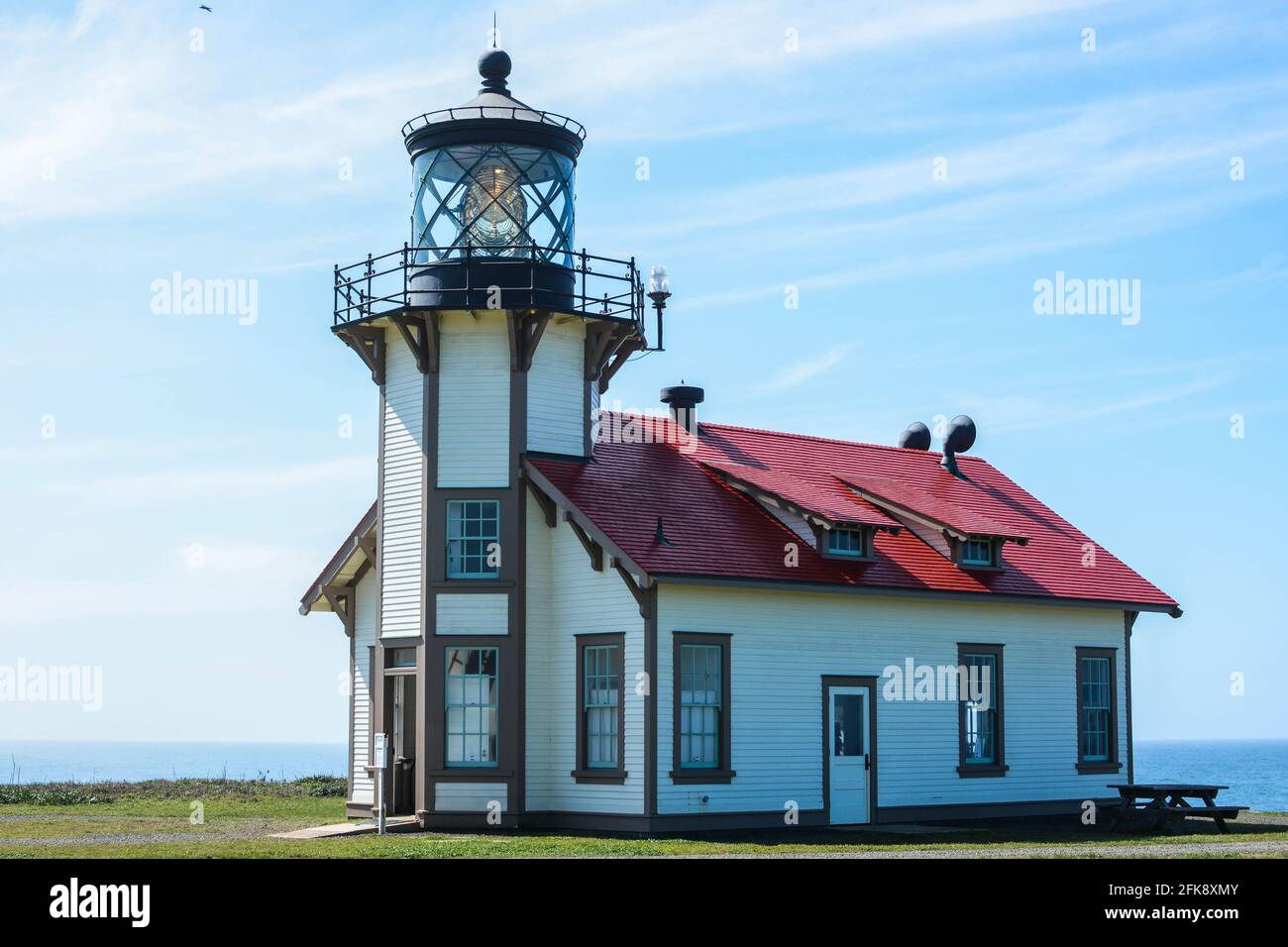 Point Cabrillo Light Station State Historic Park, dans le comté de Mendocino, en Californie. Banque D'Images