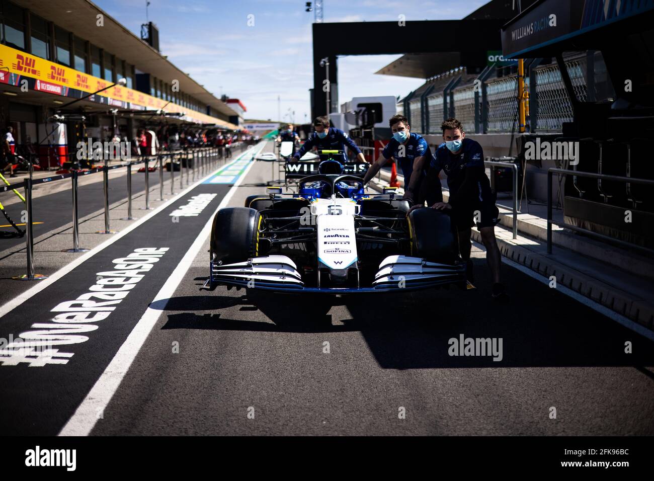 Portimao, Portugal. 29 avril 2021. Williams Racing FW43B. Grand Prix de Portugal, jeudi 29 avril 2021. Portimao, Portugal. Crédit : James Moy/Alay Live News Banque D'Images