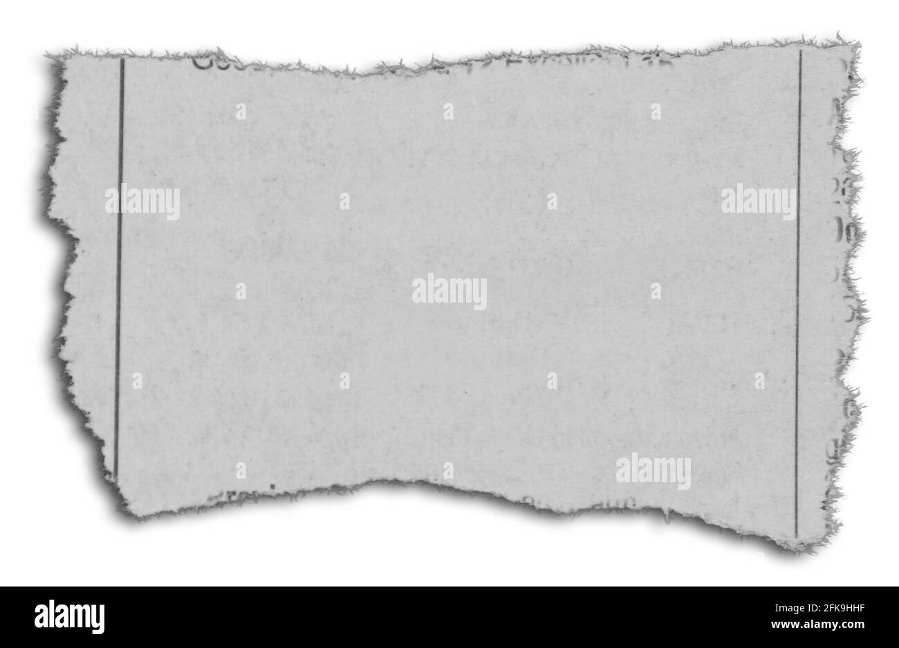 Un morceau de papier déchiré Banque D'Images