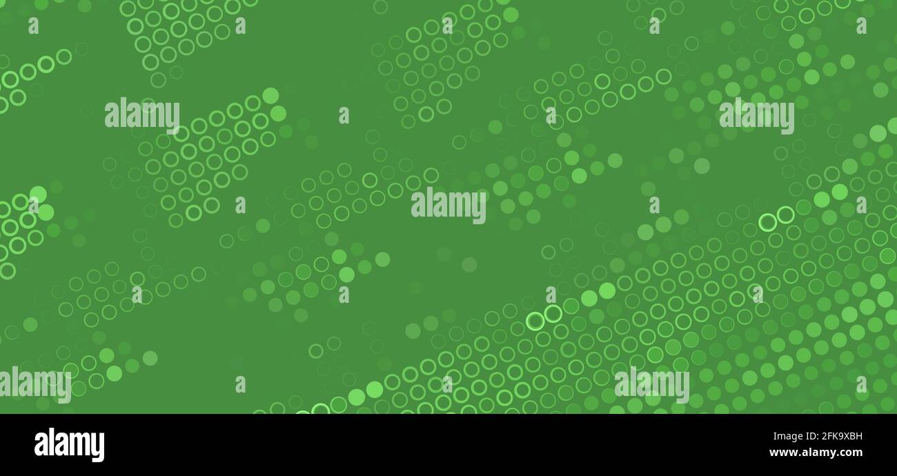 Arrière-plan technologique abstrait en pointillés verts avec plusieurs points. Motif graphique de vecteur techno Illustration de Vecteur