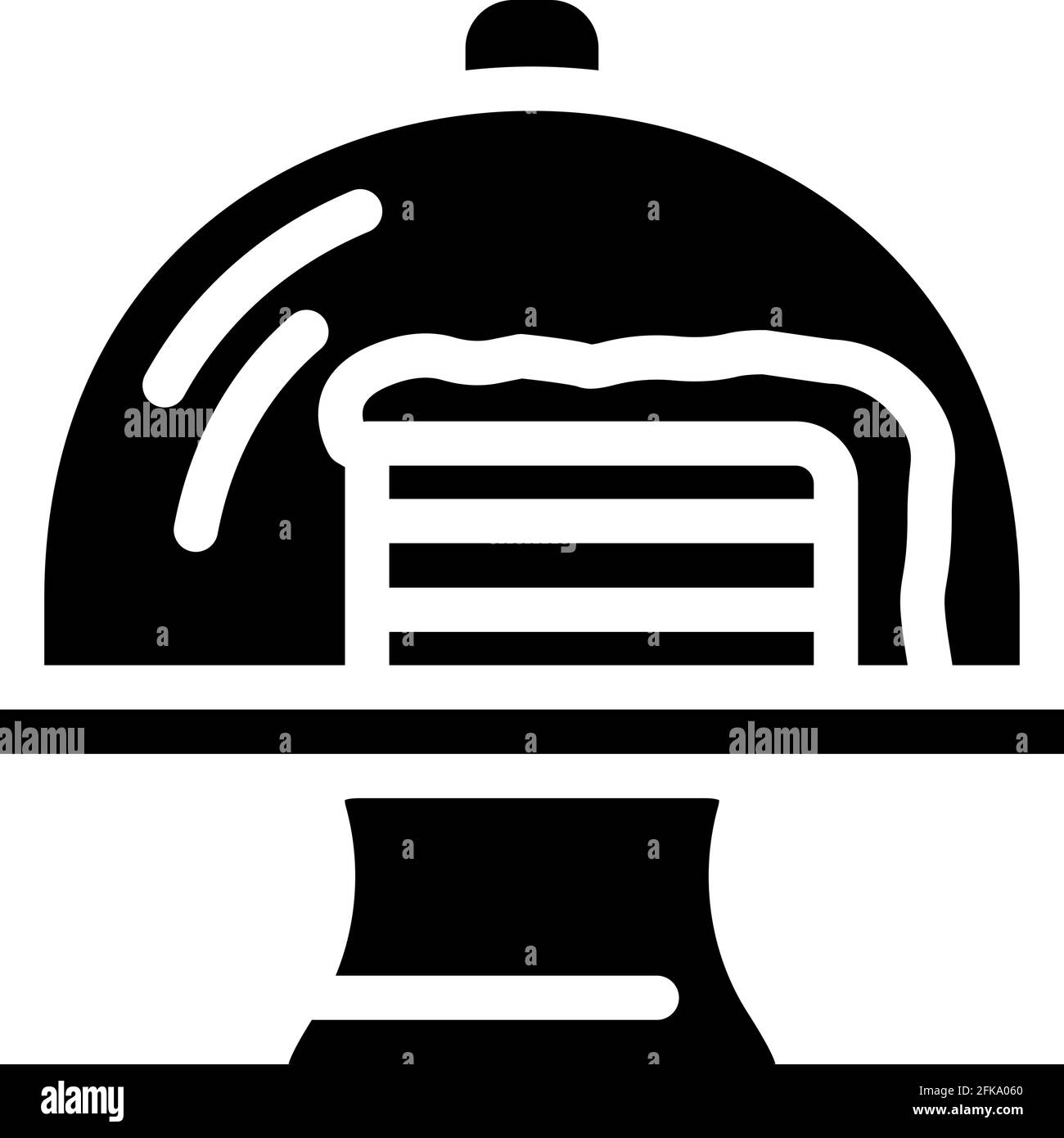 illustration vectorielle d'icône de glyphe de gâteau Illustration de Vecteur