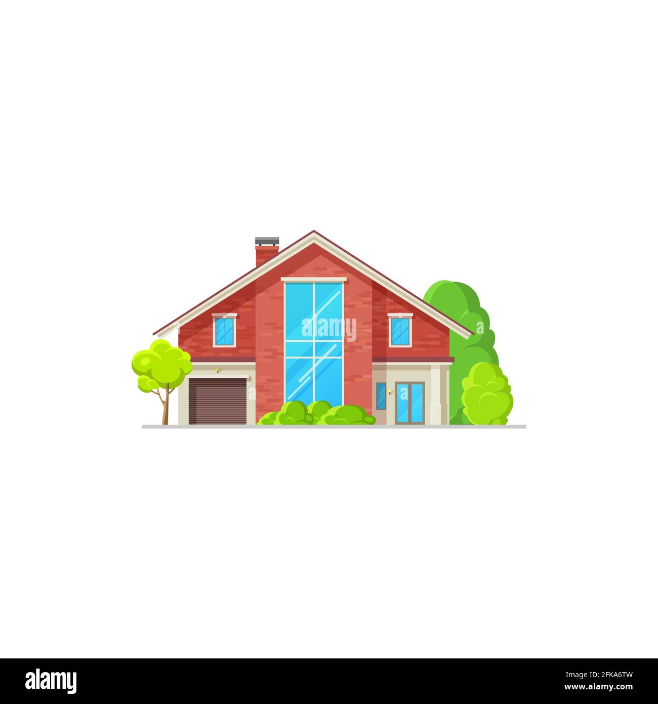 Maison, icône de bâtiment de maison, villa cottage, propriété d'architecture vectorielle. Immeuble moderne, appartements et maison de ville Lodge ou village lo Illustration de Vecteur