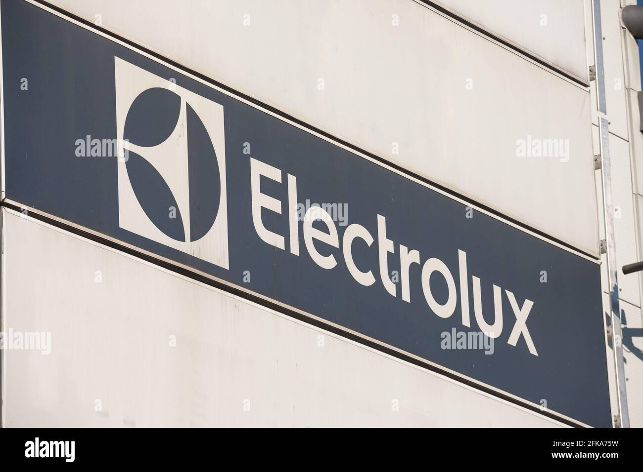 Photo du logo d'Electrolux pris à Belgrade sur leur bureau principal. Electrolux AB, communément appelé simplement Electrolux, est un multi suédois Banque D'Images