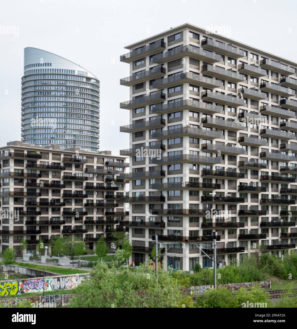 Duebendorf, Suisse - 19 avril 2020 : blocs de construction récente Banque D'Images