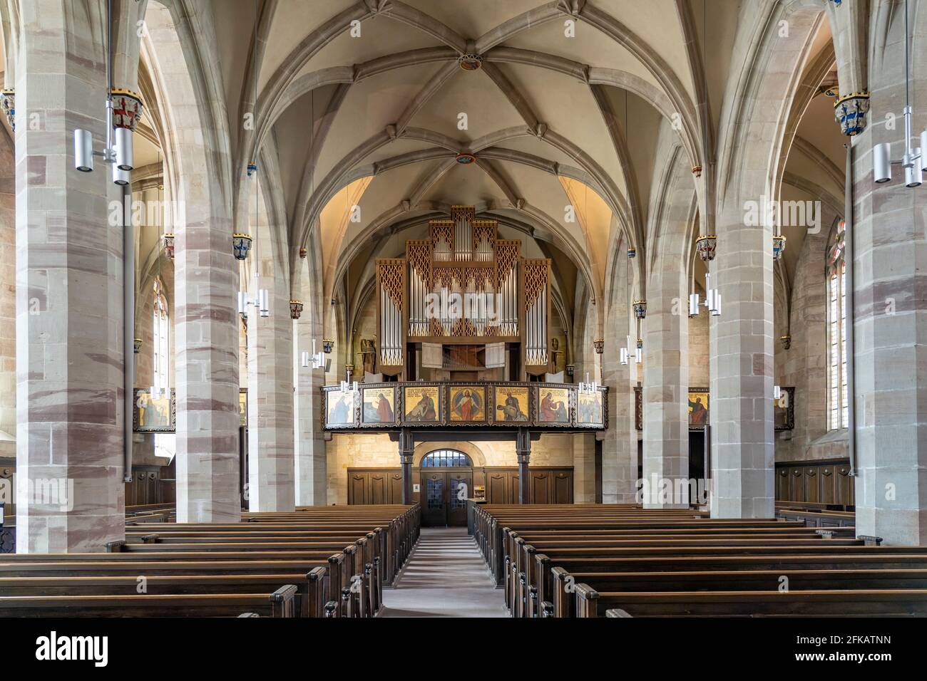 Orgel im Innenraum der évangélisch-lutherischen Kirche St. Servatius in Duderstadt , Niedersachsen, Deutschland | Protestant St. Servatiuskirche c Banque D'Images