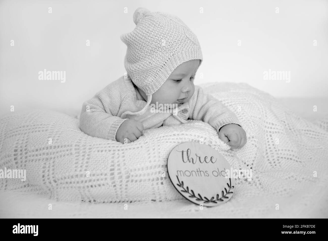 Bebe 3 Mois Photo Stock Alamy
