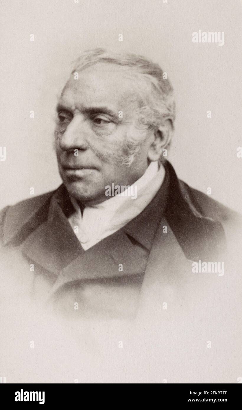Pierre-Antoine Berryer (1790-1868) homme d'État et avocat français Photographie par le CH. Reutlinger carte du Cabinet format Paris, Fondation Napoléon Banque D'Images