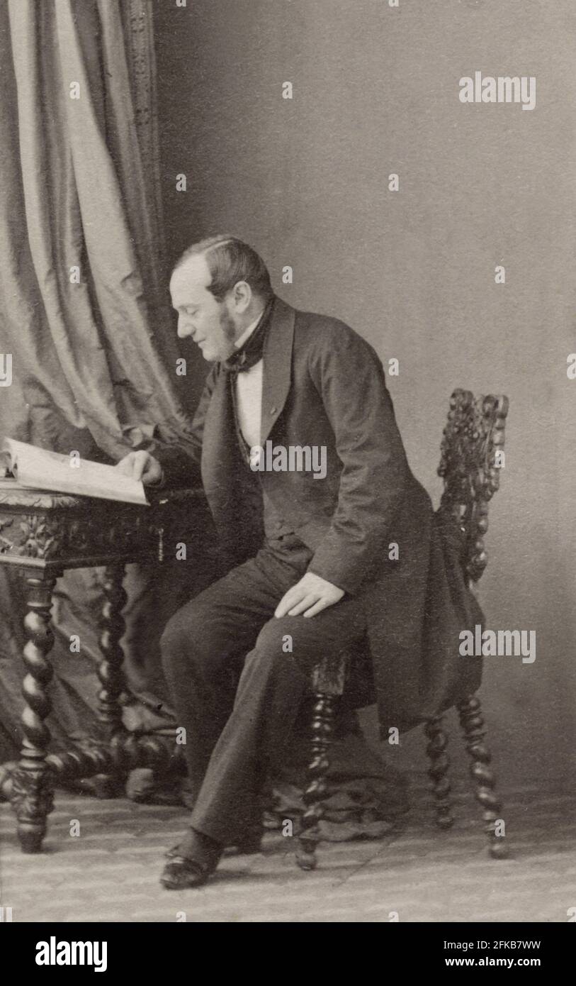 Auguste Adolphe Marie Billault (1805-1863) Ministre de l'intérieur carte du Cabinet photo Paris, Fondation Napoléon Banque D'Images