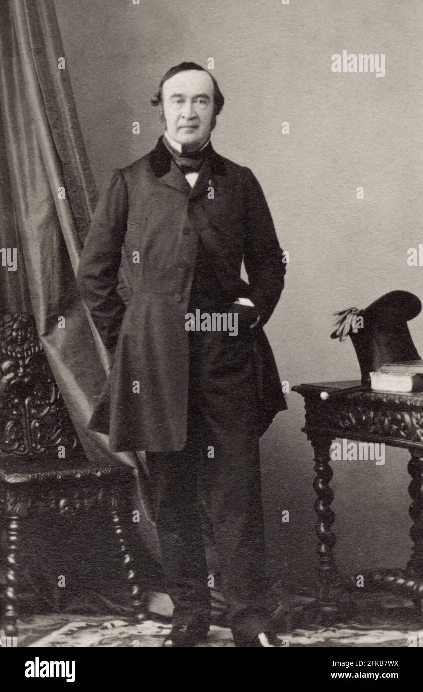Comte de Chasseloup-Laubat (1805-1873) adjoint et ministre sous le second Empire carte du Cabinet photo Paris, Fondation Napoléon Banque D'Images