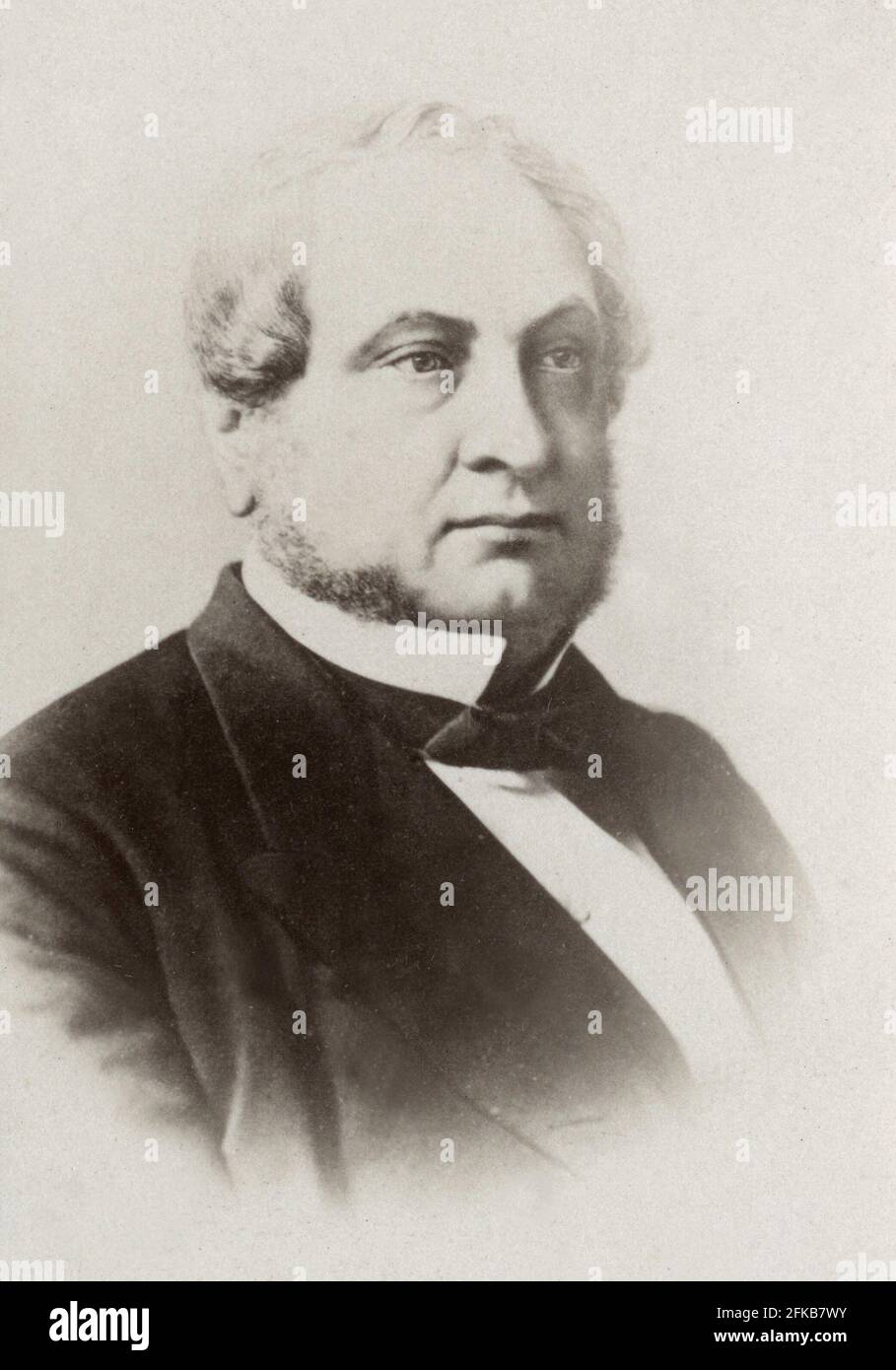 Rouher, Eugène (1814-1884) Homme d'État français Photographie par Clément Lagriffe Paris, Fondation Napoléon Banque D'Images