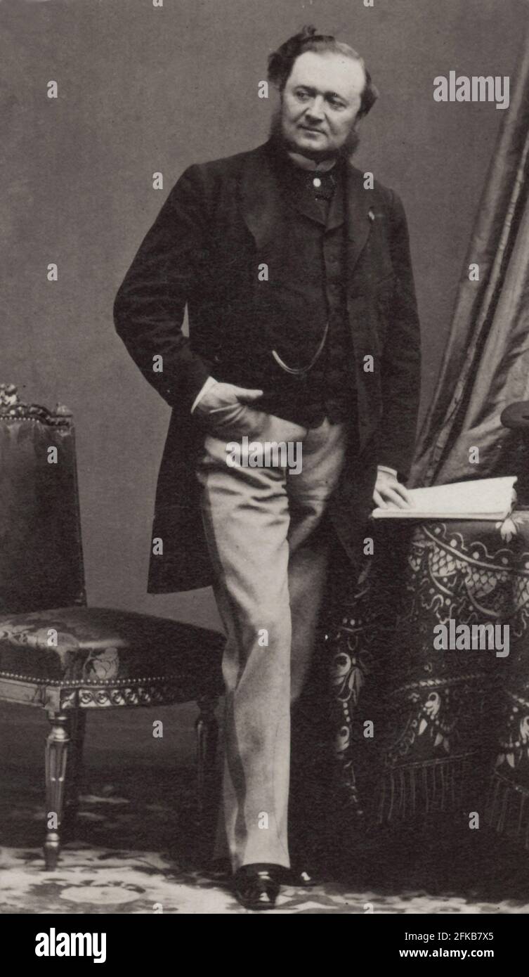 Charlemagne Emile de Maupas (1818-1888) homme politique carte du Cabinet photo Paris, Fondation Napoléon Banque D'Images