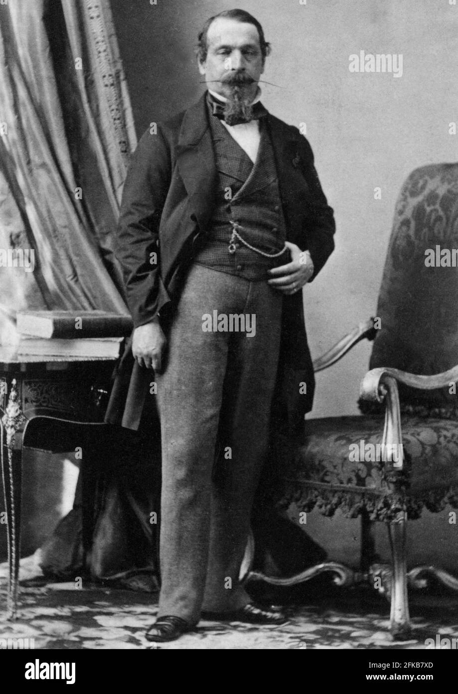 Charles Louis Napoléon Bonaparte (1808-1873) Empereur des Français, sous le nom Napoléon III de 1852 à 1870; carte du Cabinet photo Paris, Fondation Napoléon Banque D'Images