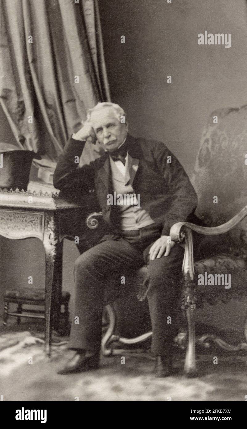 Jacques-Louis-Alexandre Léon (1795-1871) Maréchal de France carte du Cabinet photo Paris, Fondation Napoléon Banque D'Images