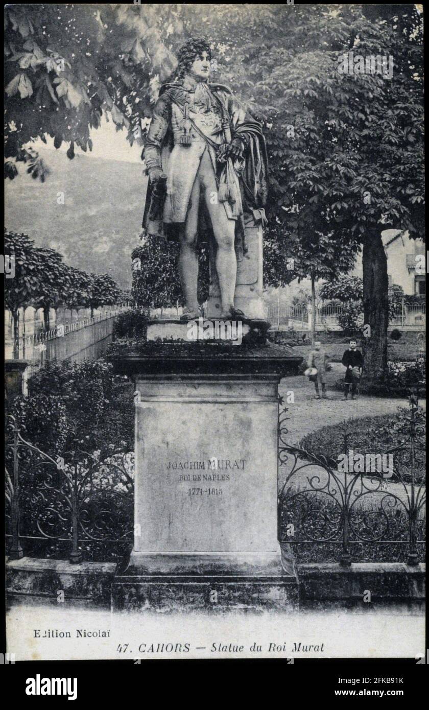 Statue du maréchal Murat à Cahors. Paris, Fondation Napoléon Banque D'Images