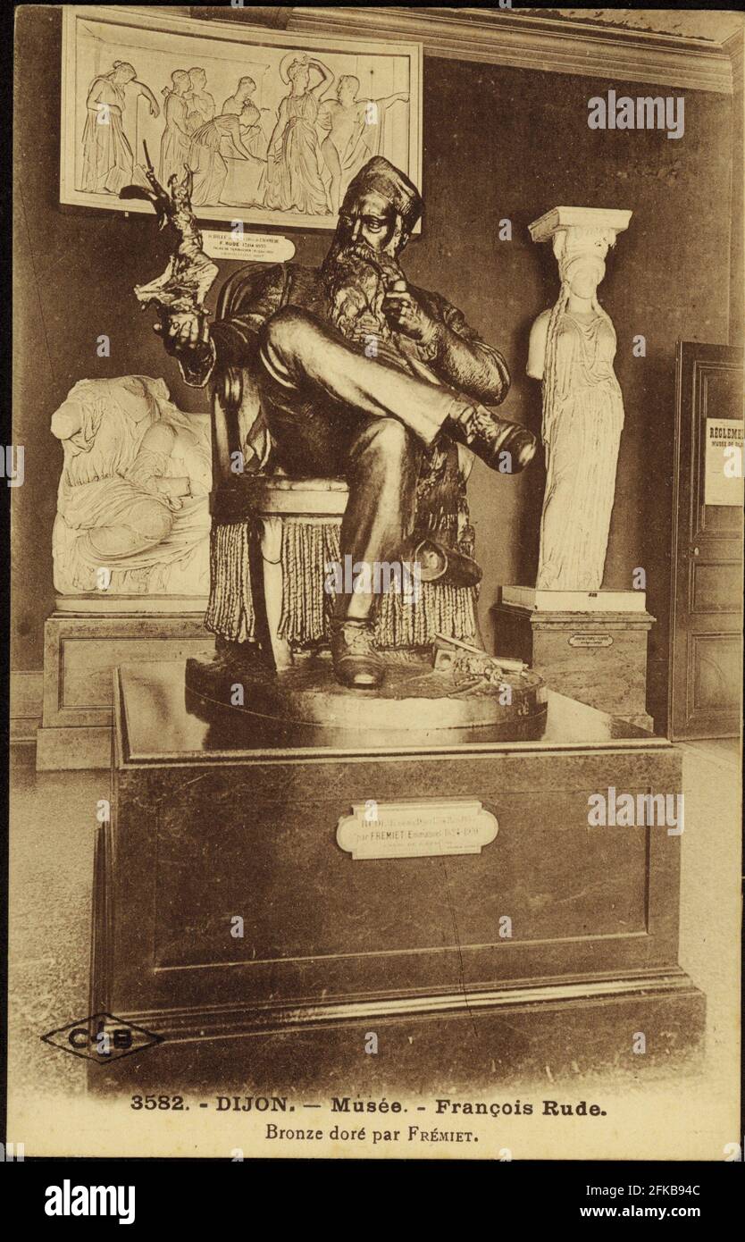 Statue de François rude au musée de Dijon. Sculpteur français. Paris, Fondation Napoléon Banque D'Images