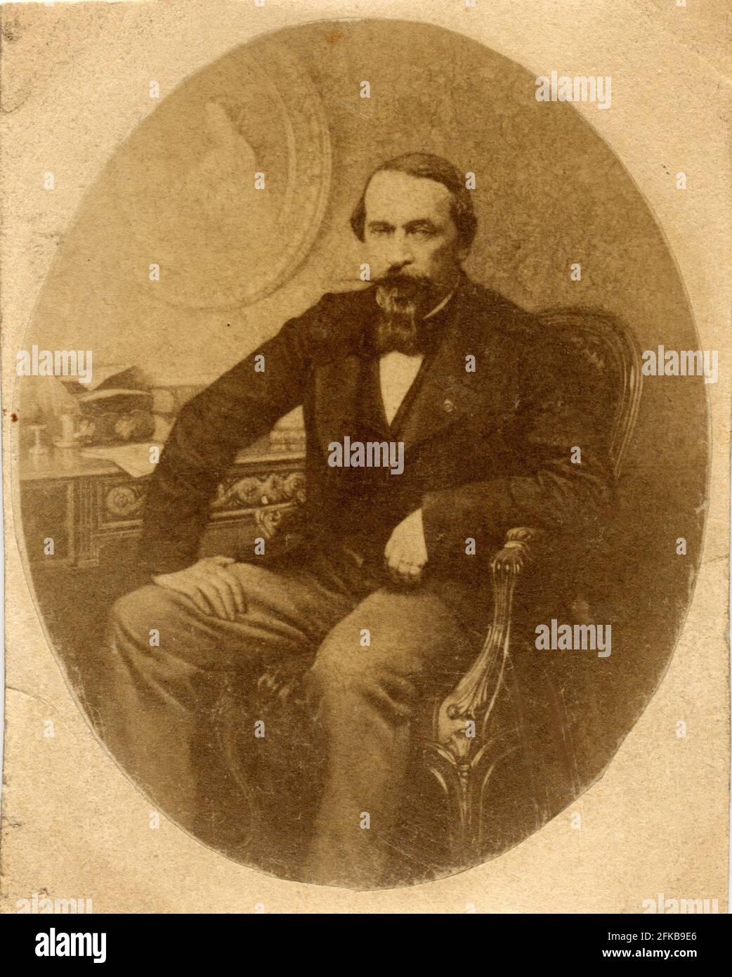 Charles-Louis-Napoléon Bonaparte (Napoléon III) (1808-1873). Président de la République de 1848 à 1851 et empereur de 1851 à 1870. Paris, Fondation Napoléon Banque D'Images