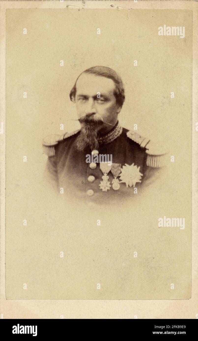Charles-Louis-Napoléon Bonaparte (Napoléon III) (1808-1873). Président de la République de 1848 à 1851 et empereur de 1851 à 1870. Paris, Fondation Napoléon Banque D'Images