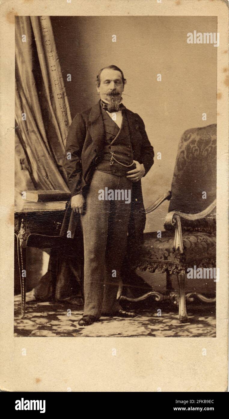 Charles-Louis-Napoléon Bonaparte (Napoléon III) (1808-1873). Président de la République de 1848 à 1851 et empereur de 1851 à 1870. Paris, Fondation Napoléon Banque D'Images