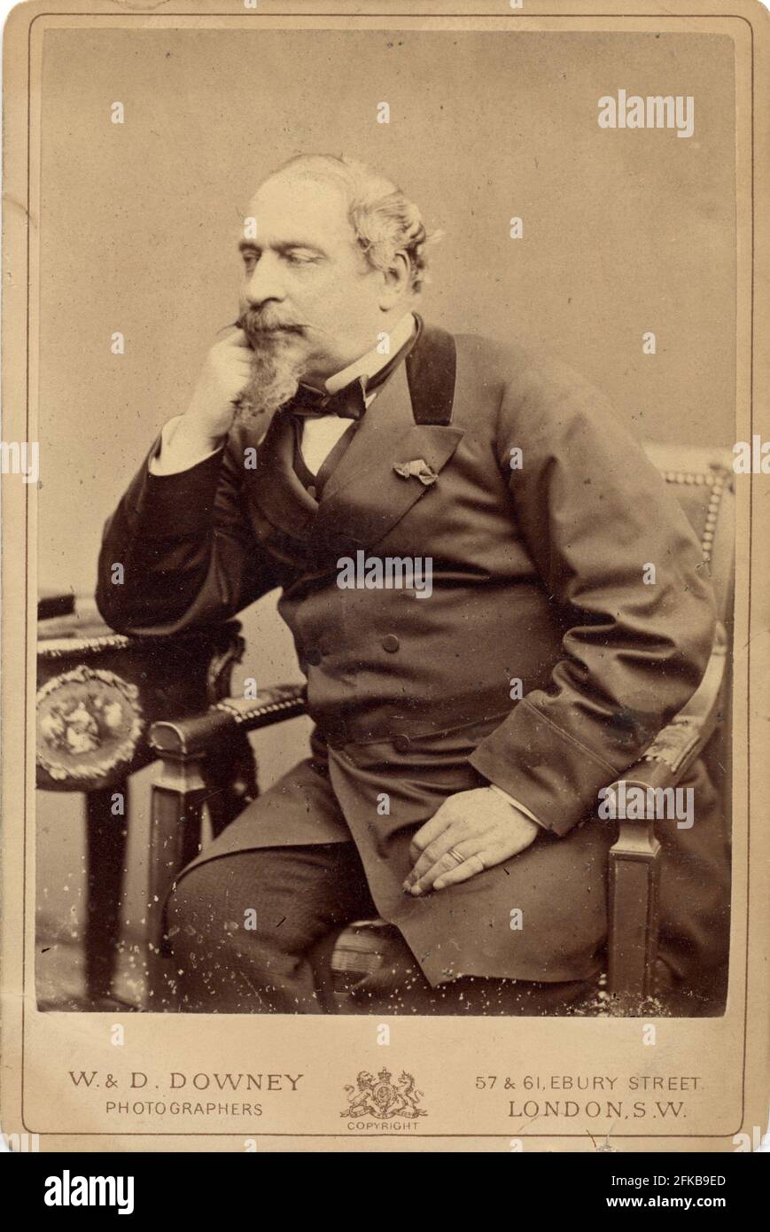 Charles-Louis-Napoléon Bonaparte (Napoléon III) (1808-1873). Président de la République de 1848 à 1851 et empereur de 1851 à 1870. Photo de W.&D. Downey. Paris, Fondation Napoléon Banque D'Images