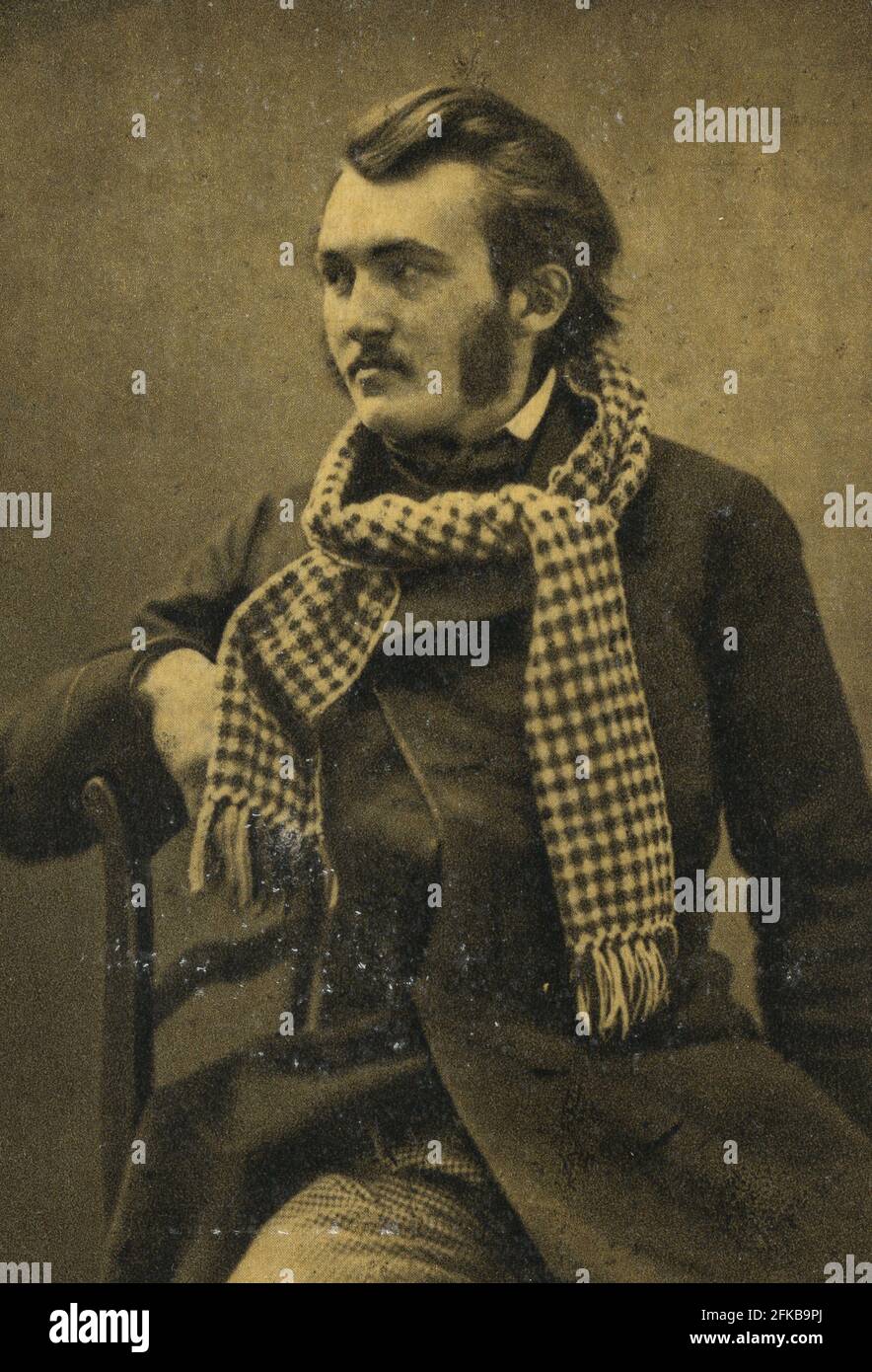 Gustave doré (1832-1883) Rapporteur pour avis, graveur, peintre et sculpteur. À partir de quinze ans, il a contribué aux publications du Journal pour rire, de la caricature et de la Charivari. Photographie de 1863. Paris, Fondation Napoléon Banque D'Images