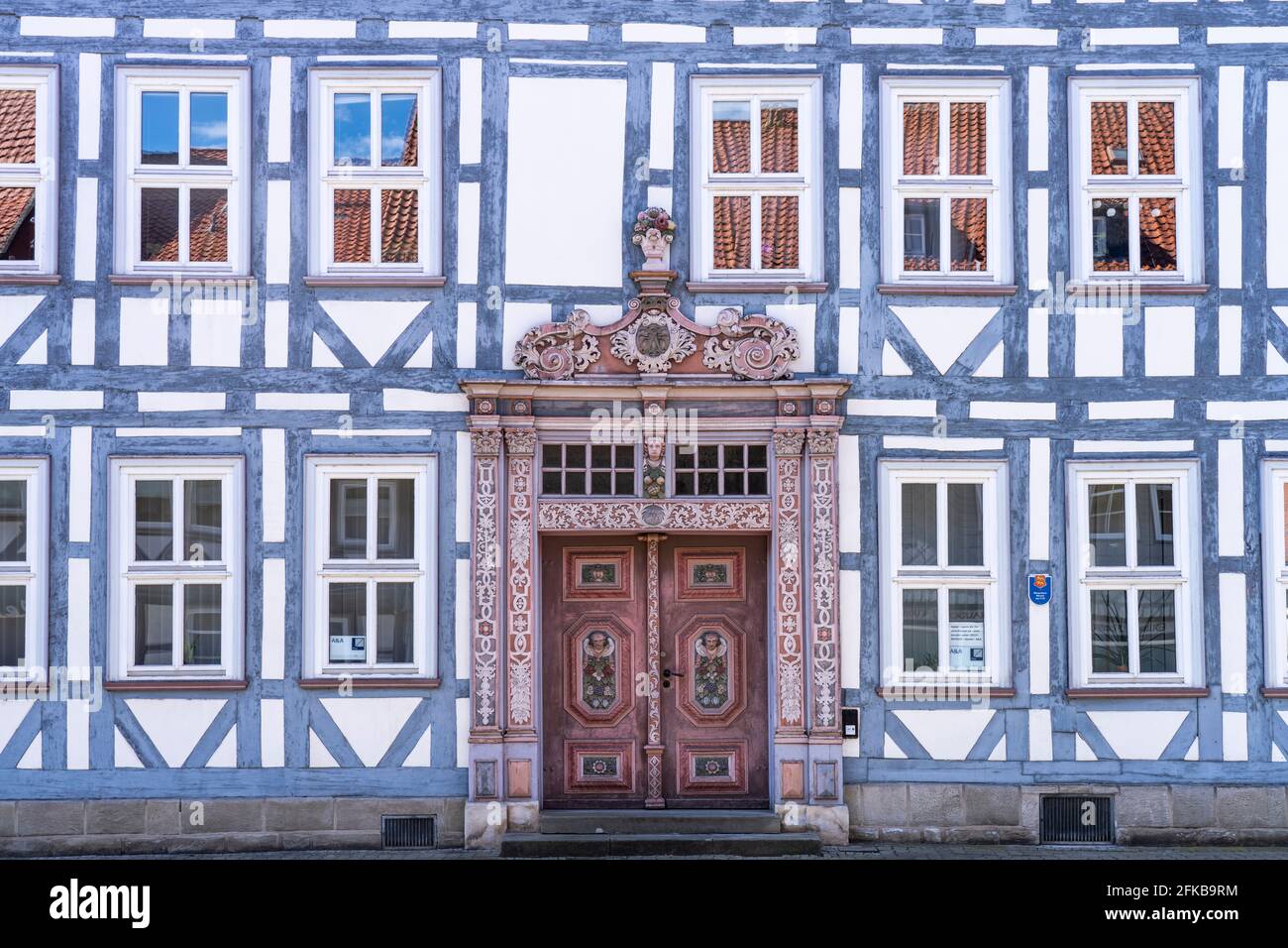 Fachwerkhaus à Duderstadt, Niedersachsen, Allemagne | Maison à pans de bois à Duderstadt, Basse-Saxe, Allemagne Banque D'Images