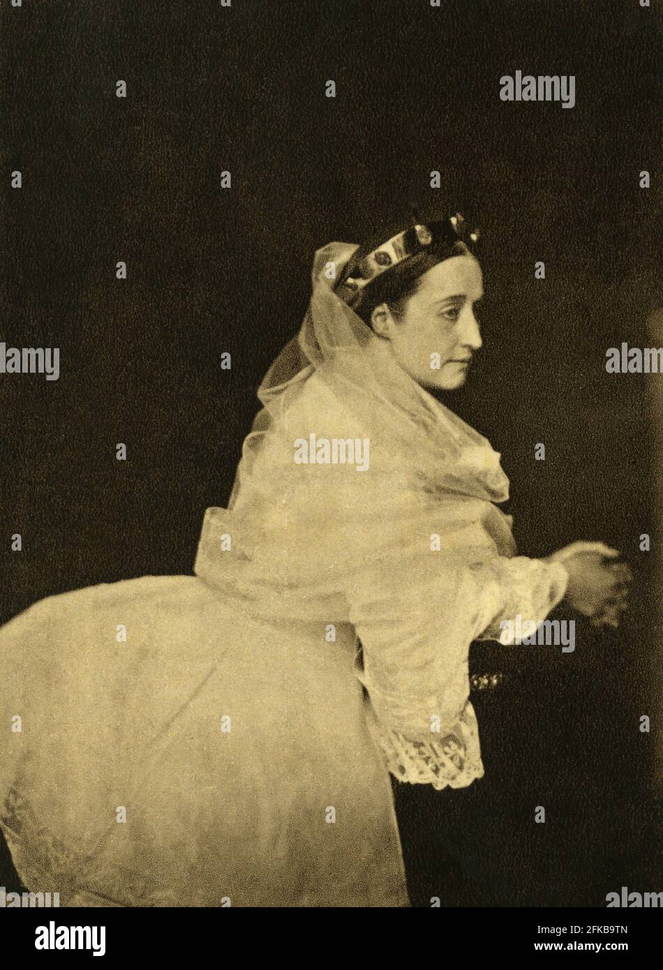 Eugenia María de Montijo de Guzman (1826-1920) Impératrice des Français de 1853 à 1870. Épouse de Napoléon III Paris, Fondation Napoléon Banque D'Images