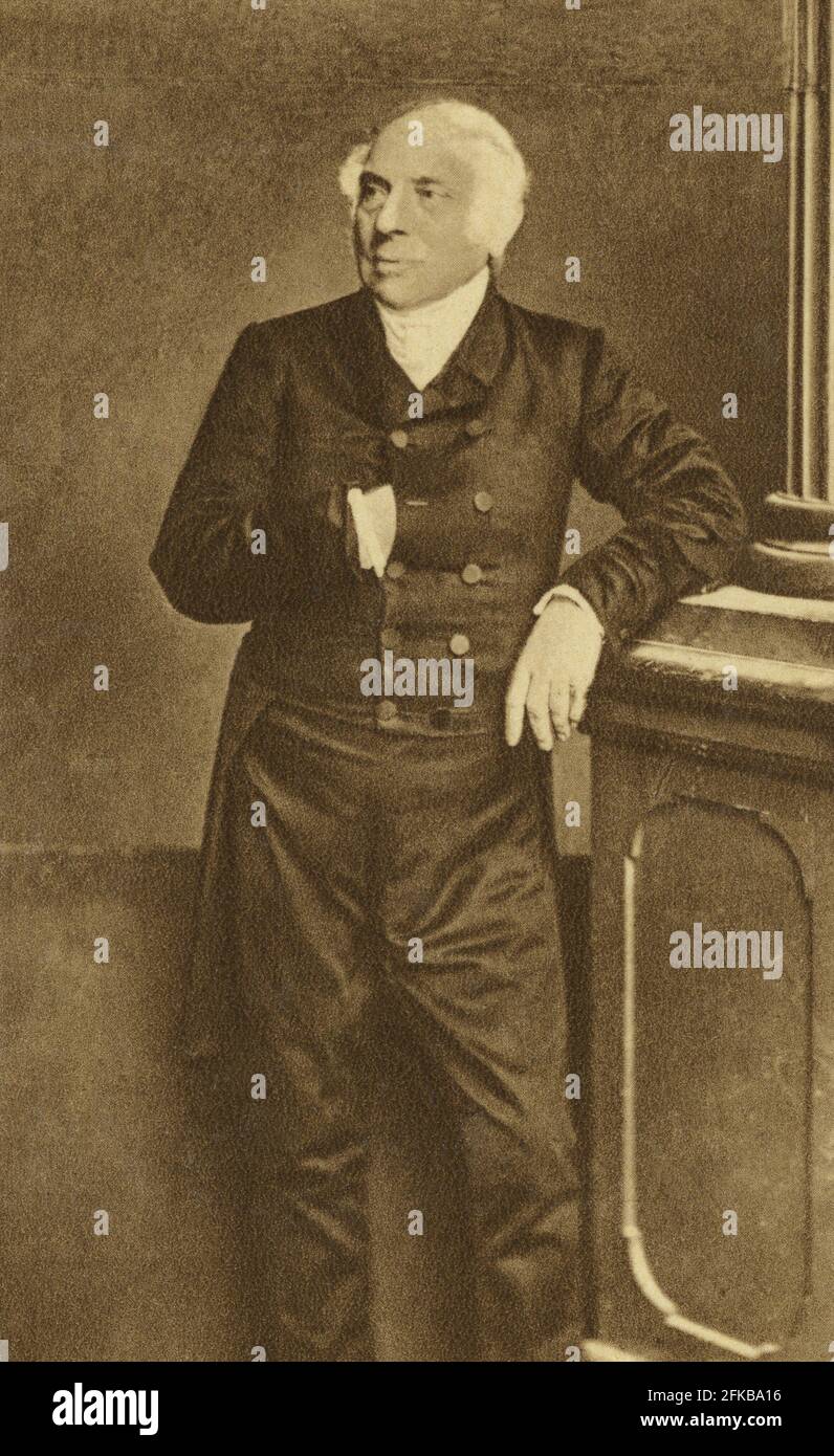 Pierre Antoine Berryer (1790-1868). Avocat et politicien. Renommé pour sa défense lors du procès de Cambronne, Chateaubriand et Louis Napoléon Bonaparte. Photographie de 1863. Banque D'Images