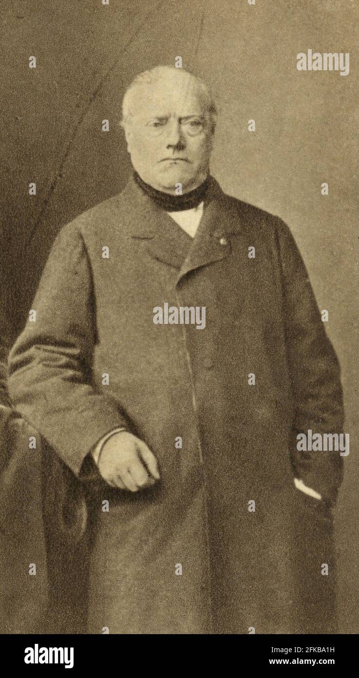 Antoine-Louis Barye 1796-1875 photographié en 1862 sculpteur d'animaux sauvages et coloriste d'eau Paris, Fondation Napoléon Banque D'Images