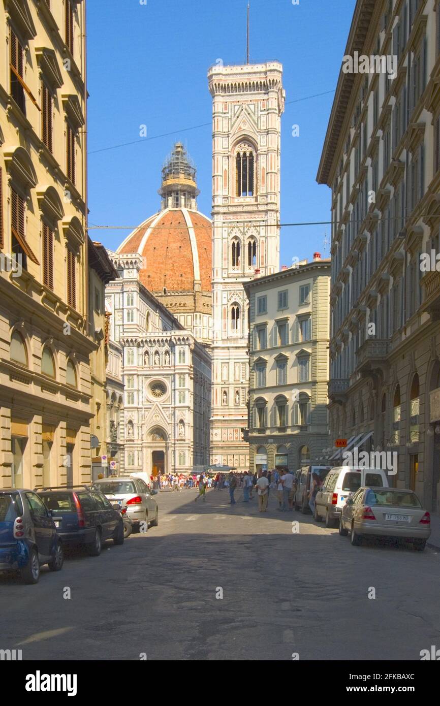 cathédrale, campanile, Italie, Toscane, Florence Banque D'Images