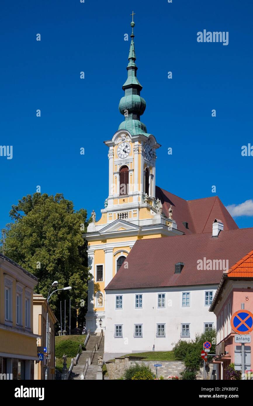 Place de Heidenreichstein, Autriche, Basse-Autriche, Waldviertel Banque D'Images