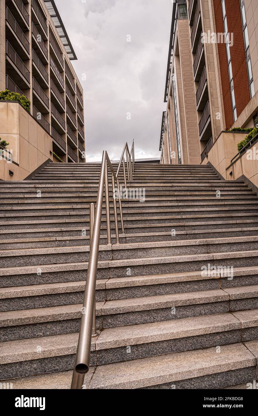 Une promenade autour de Royal Albert Dock, est de Londres, Angleterre Banque D'Images