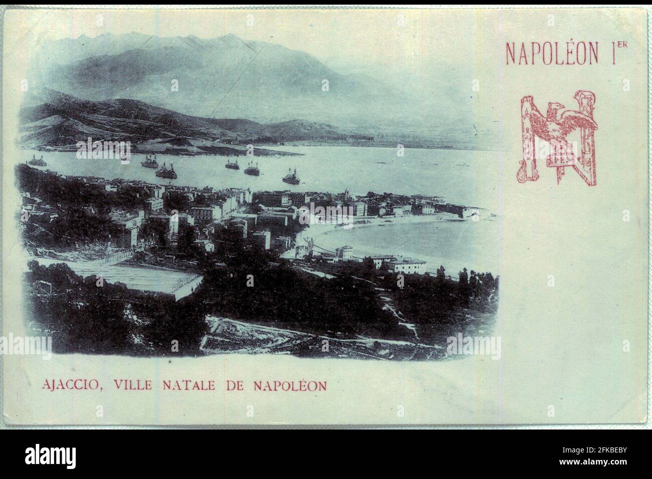 Napoléon I. vue générale sur la Baie d'Ajaccio la Jeunesse de Napoléon I : période d'Ajaccio 1769-1793 Paris, Fondation Napoléon Banque D'Images