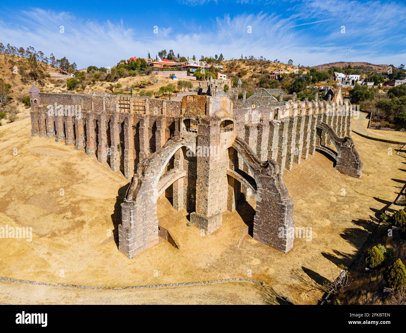 Ruines de l'Hacienda de Guadalupe, site du patrimoine mondial de l'UNESCO, Guanajuato, Mexique, Amérique du Nord Banque D'Images