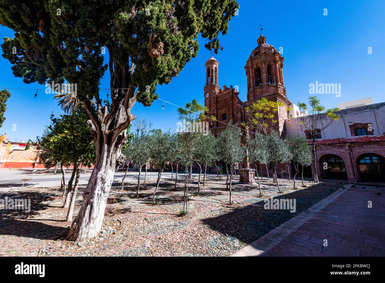 Monastère Franciscano de Nuestra Senora de Guadalupe, site classé au patrimoine mondial de l'UNESCO, Zacatecas, Mexique, Amérique du Nord Banque D'Images