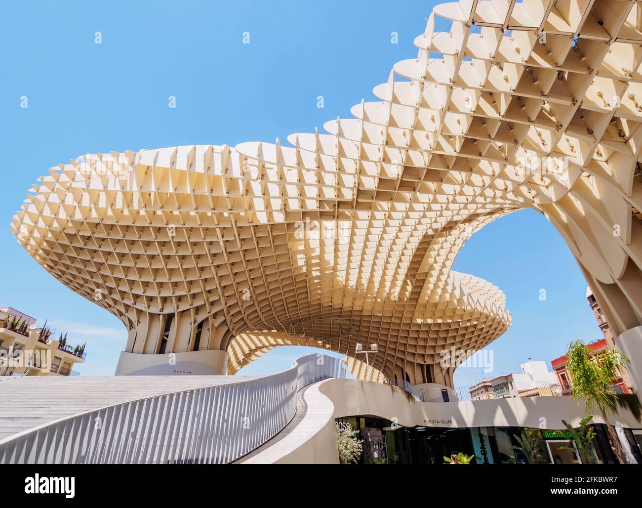 Metropol parasol à la place de la Encarnacion, Séville, Andalousie, Espagne, Europe Banque D'Images
