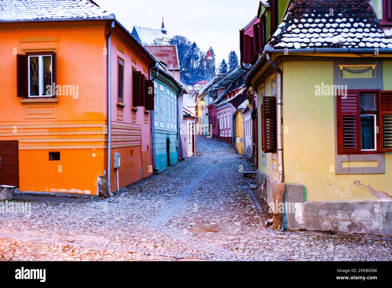 Centre historique de Sighisoara, site du patrimoine mondial de l'UNESCO, Roumanie, Europe Banque D'Images