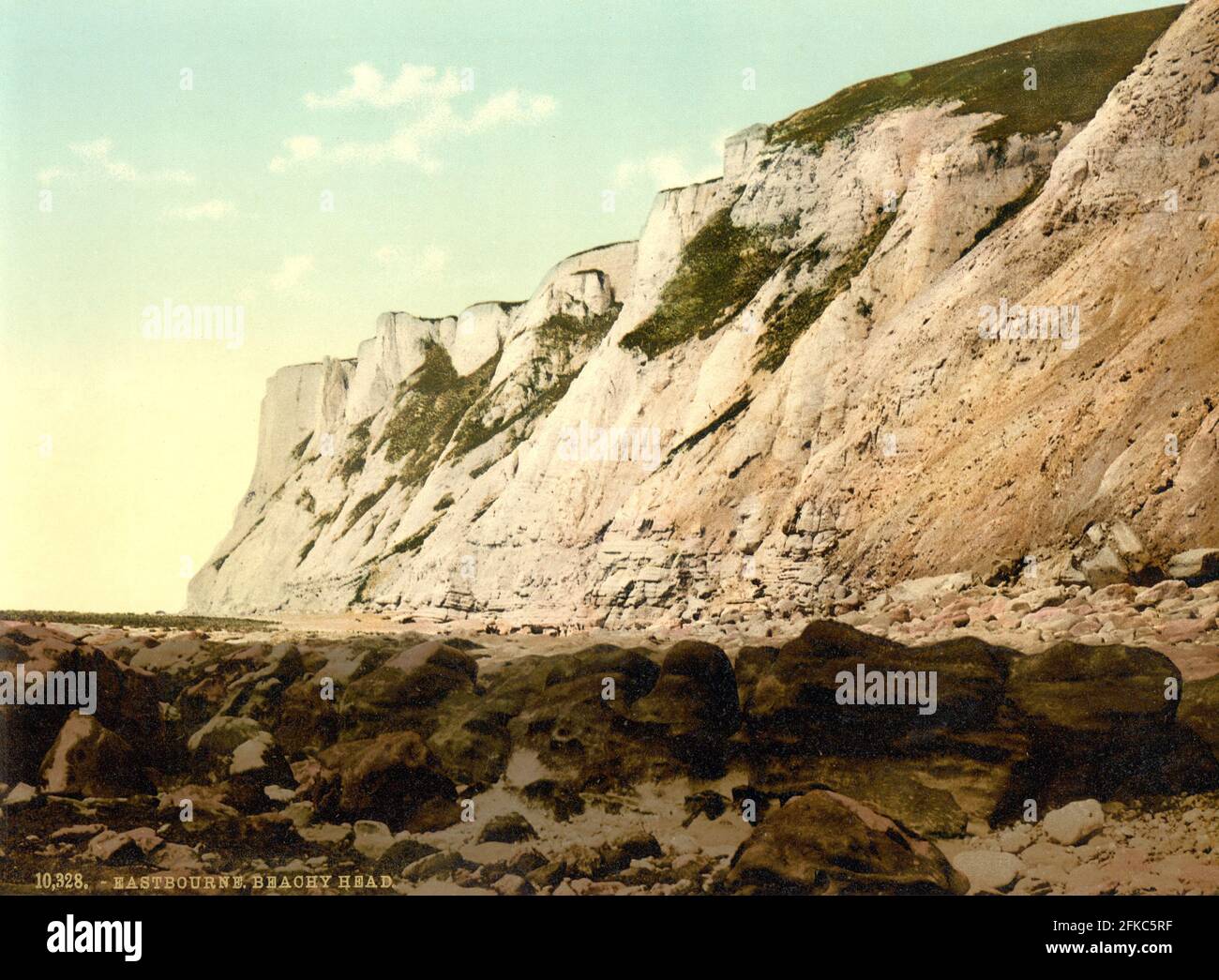 Les falaises de Beachy Head, Sussex vers 1890-1900 Banque D'Images