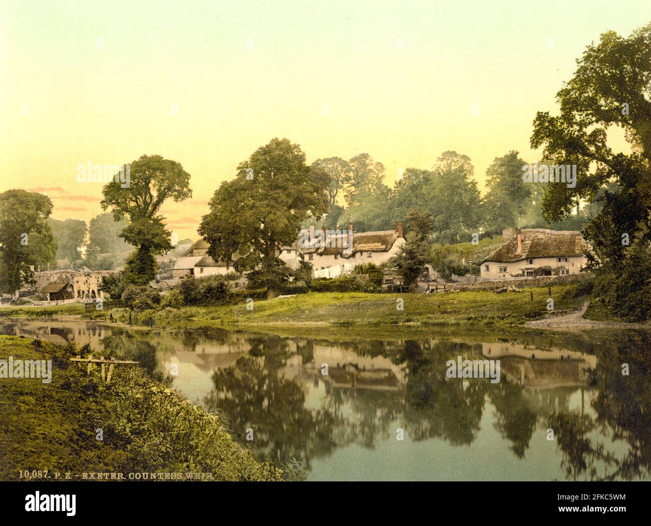Comtesse Weir, Exeter dans le Devon vers 1890-1900 Banque D'Images