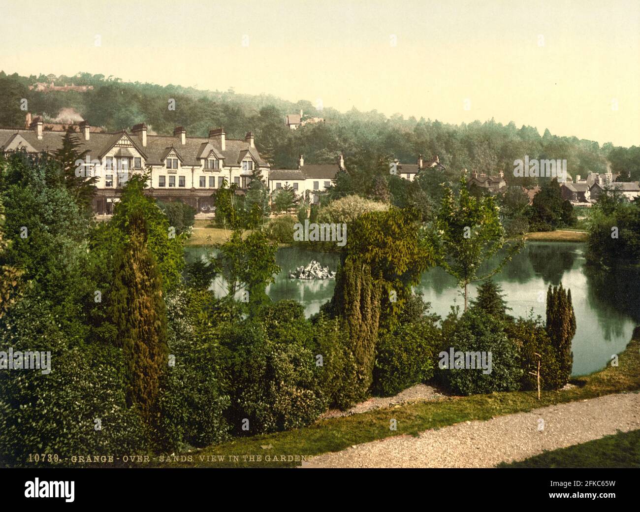 Grange-over-Sands, Cumbria vers 1890-1900 Banque D'Images